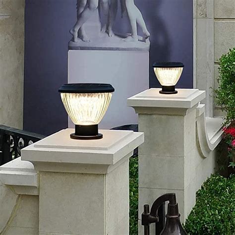 solar pillar lights|big solar lights for pillar.